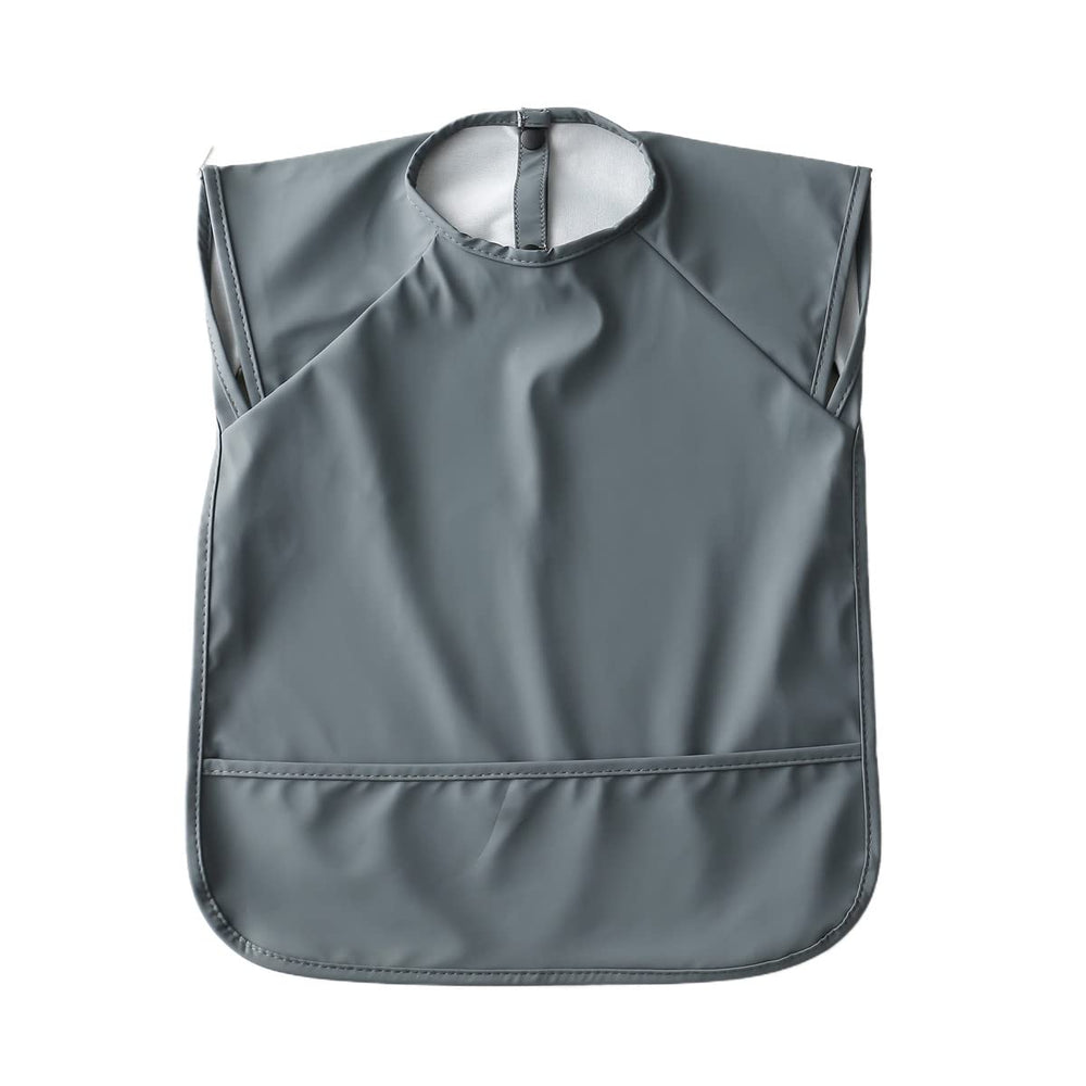 GZMM waterproof baby bib for 6-24 months keeps clothes dry during meals.