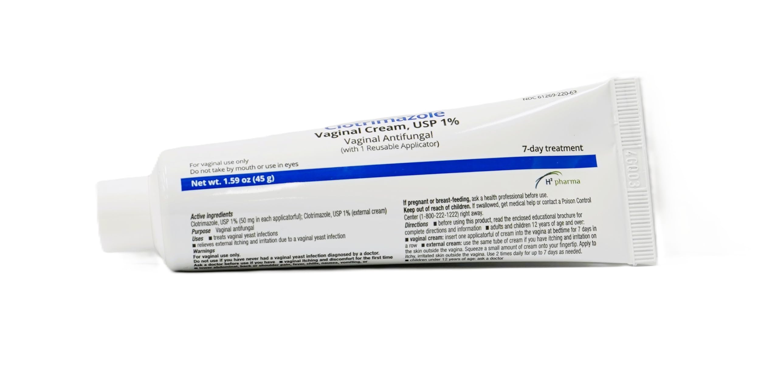 H2 pharma Cleanable plastic applicator supports repeated use after cleaning.