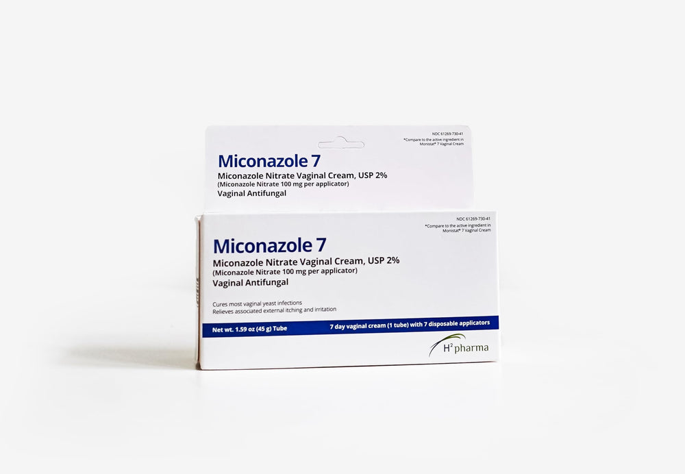 h2 pharma Miconazole 7 seven-day regimen supports simple daily use
