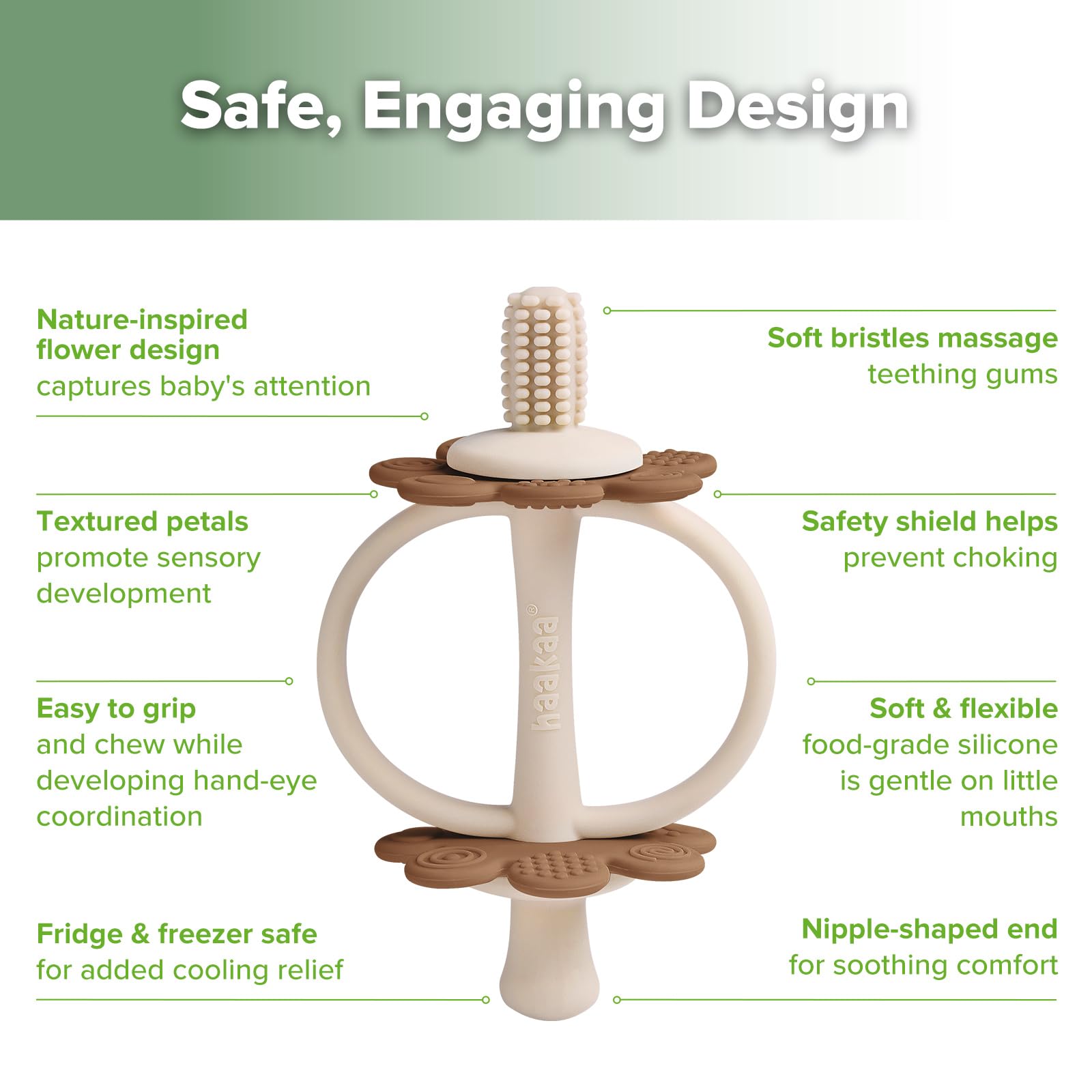 haakaa 100% food-grade silicone safe material