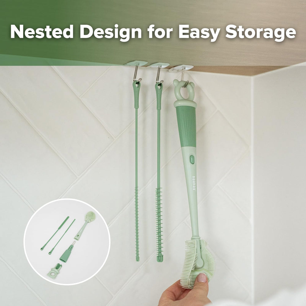 Haakaa 5-in-1 BPA-free materials ensure safe cleaning.