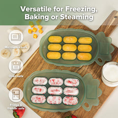 Haakaa baby food feeder tray ready for small finger foods and snacks