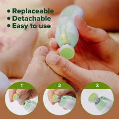 haakaa baby nail file pad sandpaper surface showing premium grit for smooth finishes.