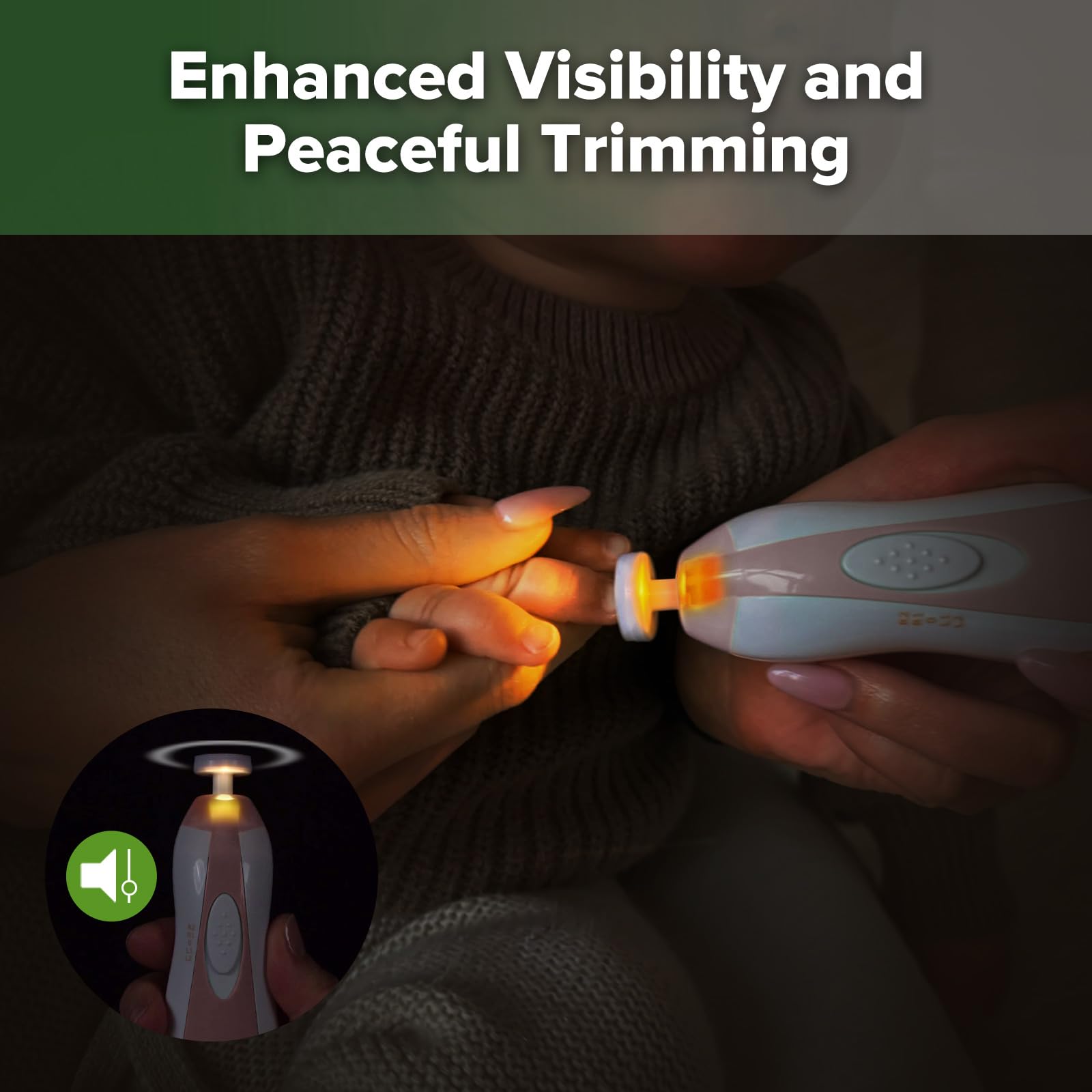 haakaa Baby Nail Trimmer interchangeable heads for different finishes.