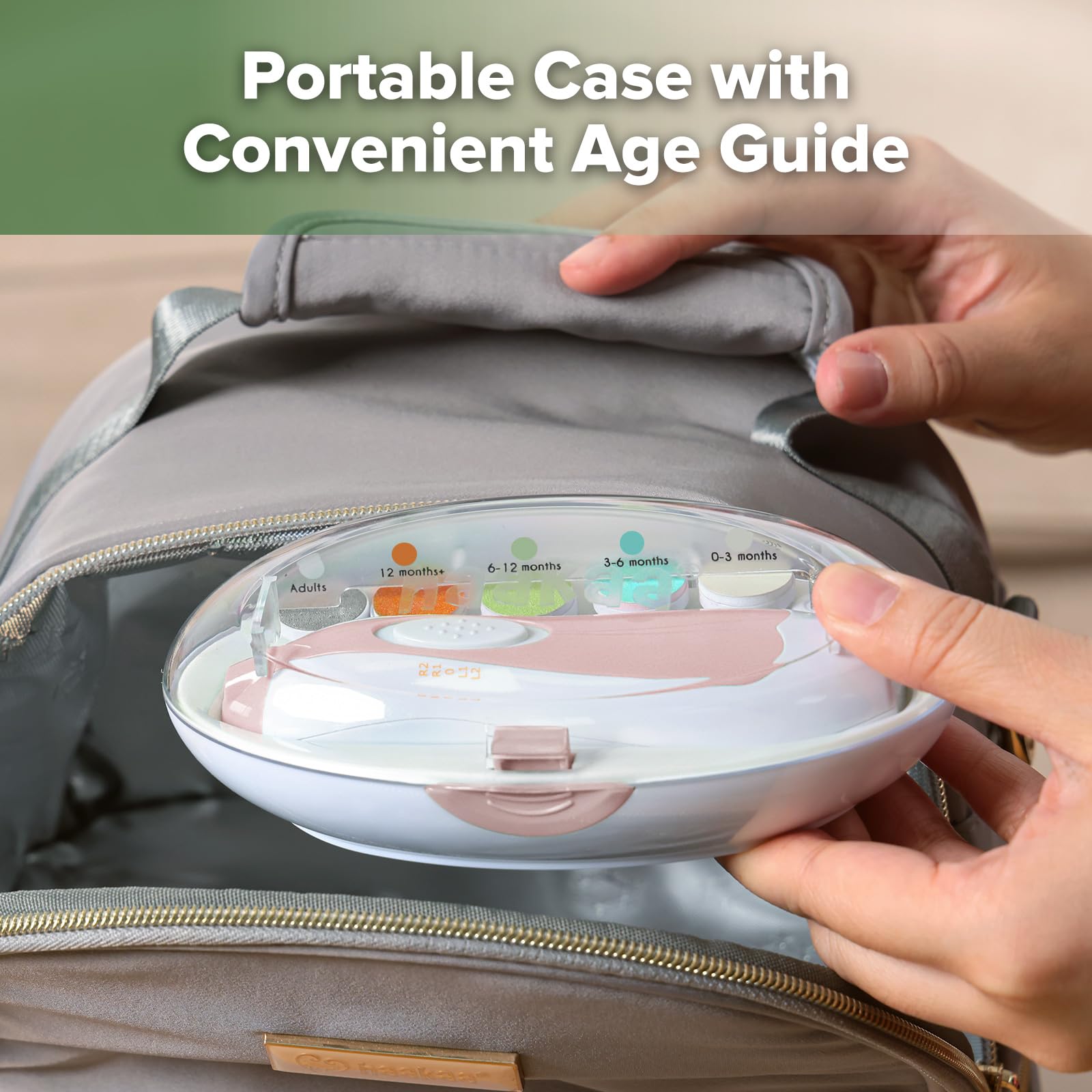 haakaa Baby Nail Trimmer portable case for travel.
