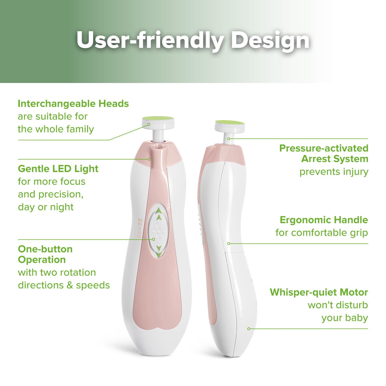 haakaa Baby Nail Trimmer simple controls for quick grooming.