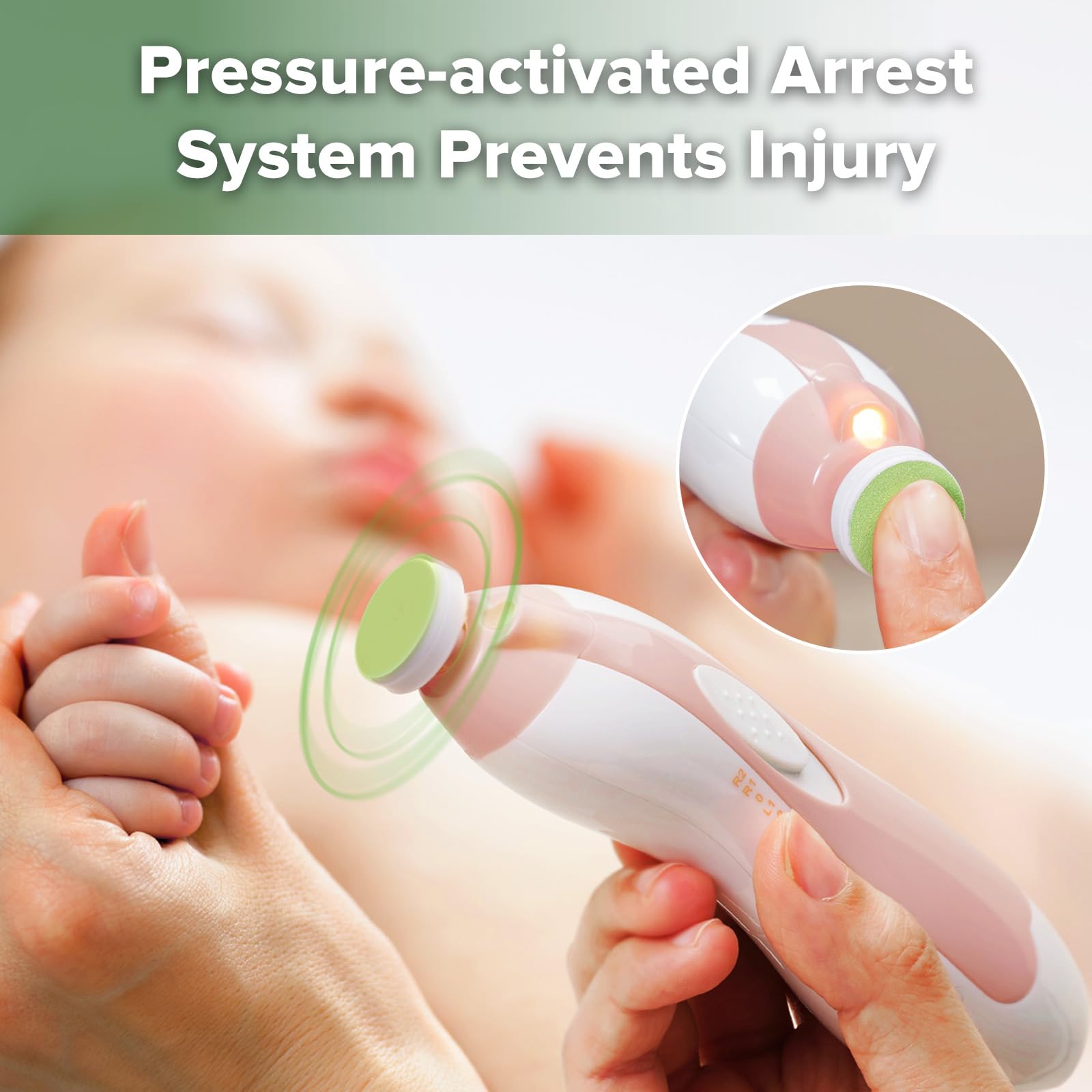 Haakaa baby nail trimmer soft LED glow supports nighttime care