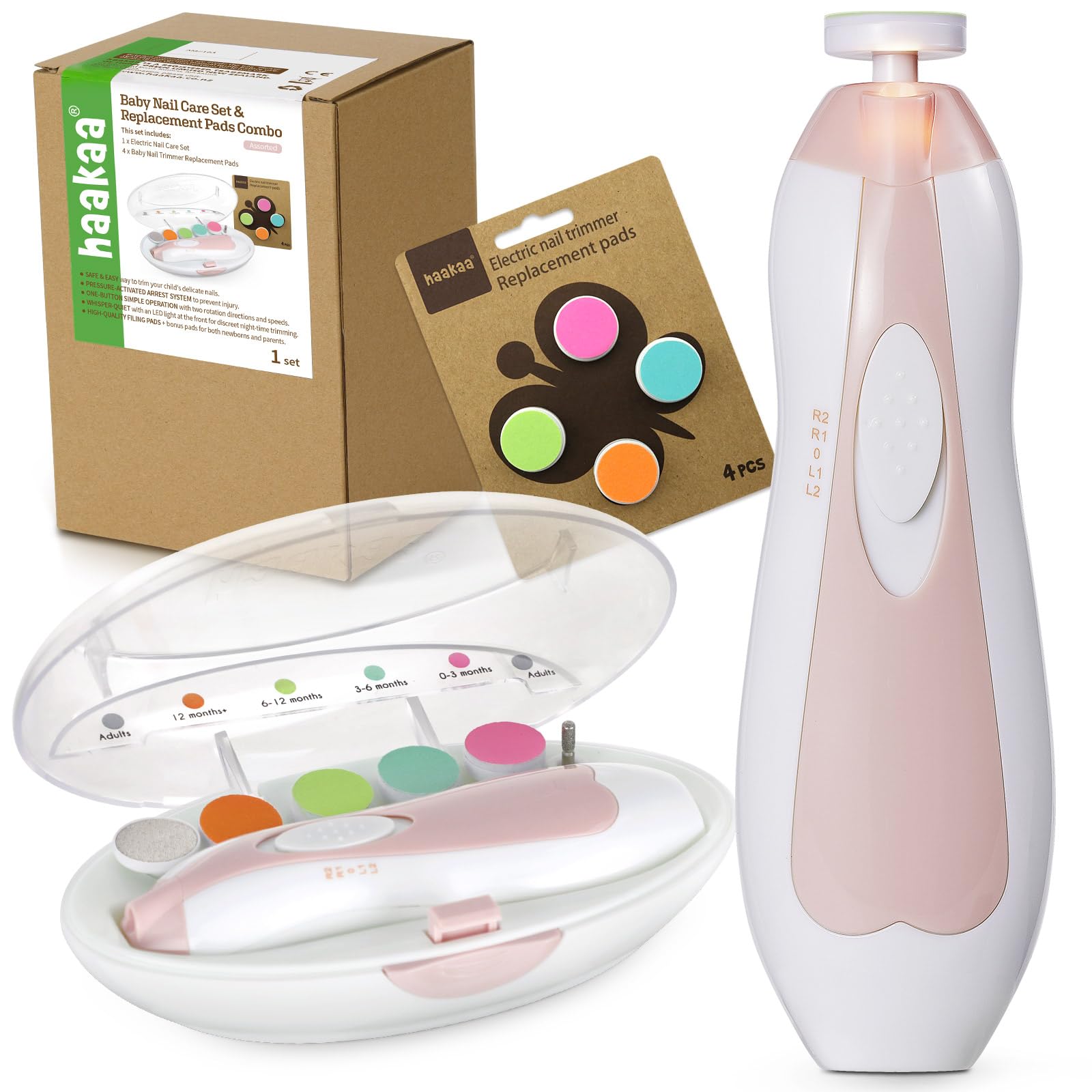 Haakaa baby nail trimmer storage case keeps accessories neatly organized