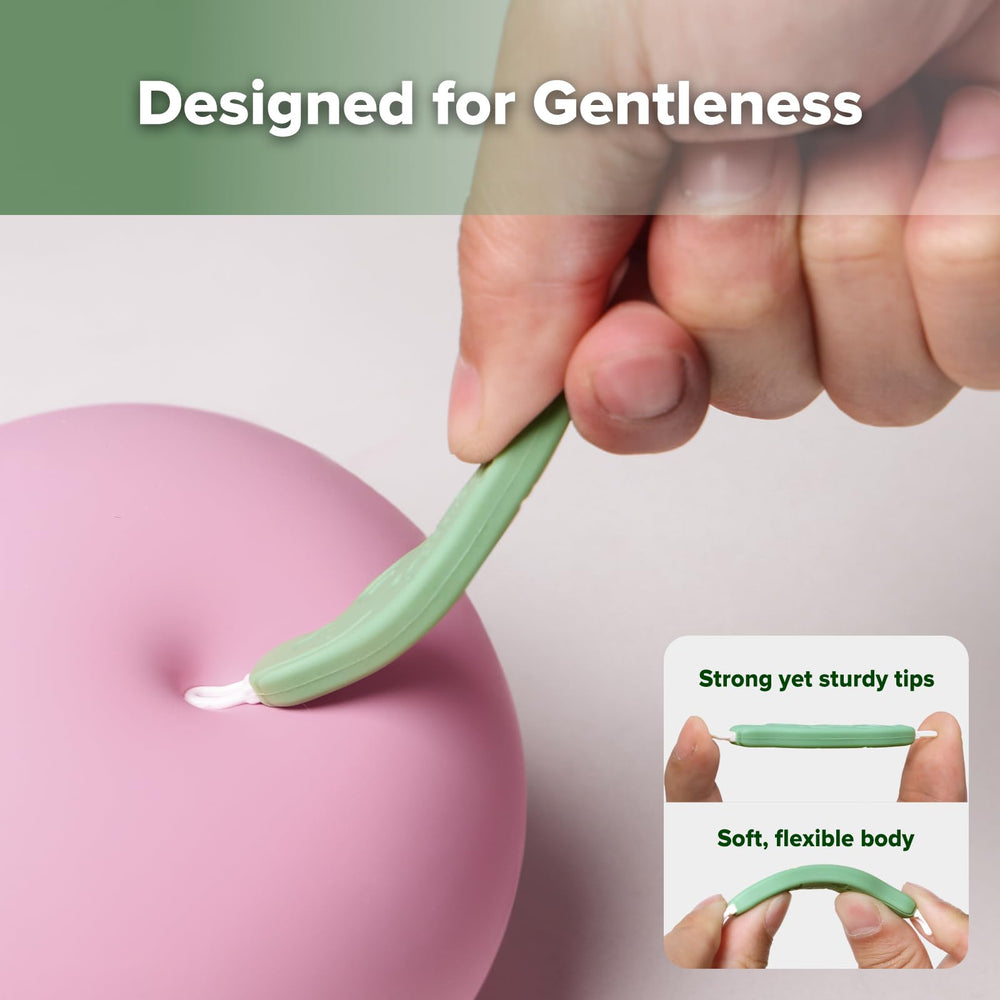 Haakaa anti-slip grip supports precise safe cleaning.