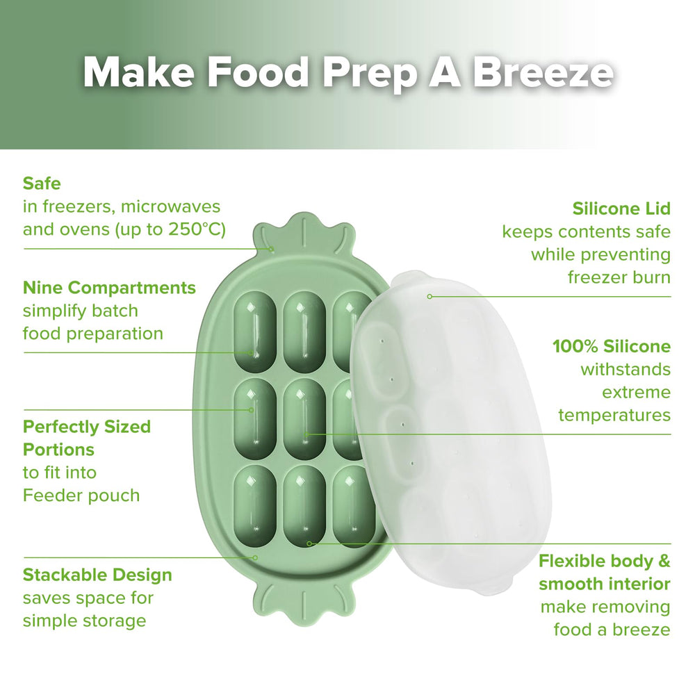 Haakaa Baby Popsicle Mold freezer tray for teething snacks.