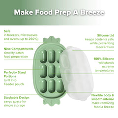 Haakaa Baby Popsicle Mold freezer tray for teething snacks.