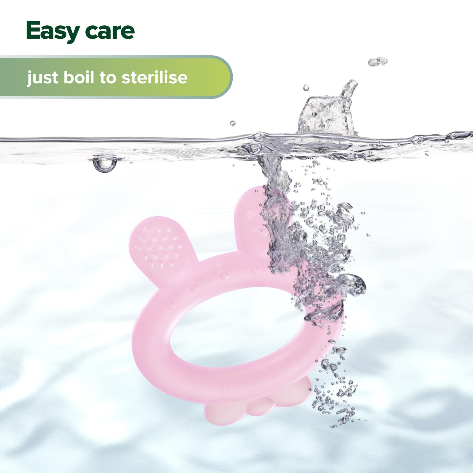 Haakaa baby teether in soft silicone gentle for new teeth