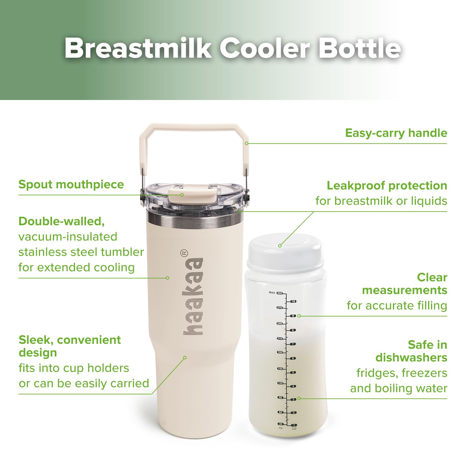 haakaa BPA-free materials ensure safe milk storage