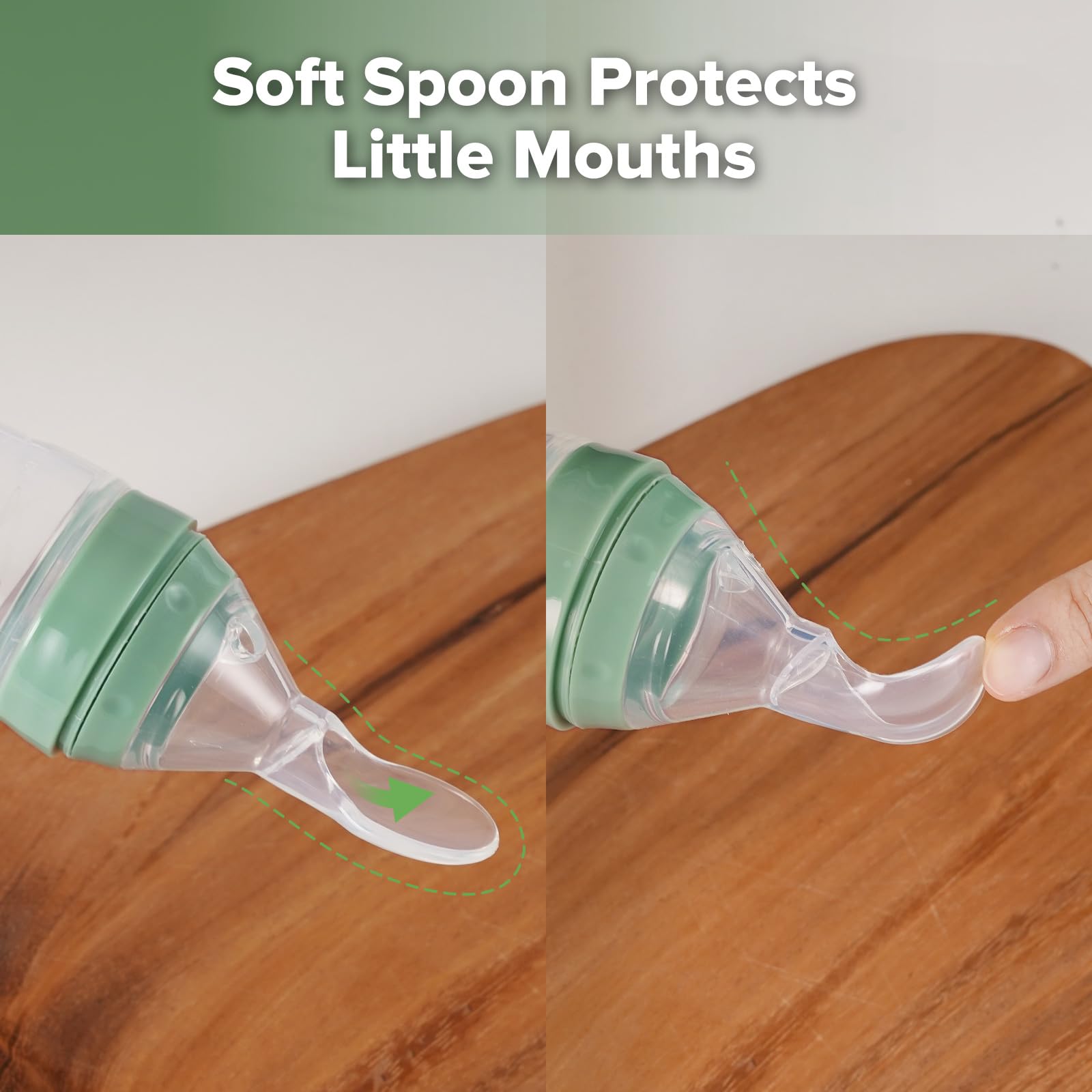 Haakaa BPA-free silicone feeder with soft tip for safe first bites