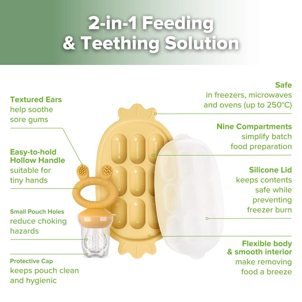 Haakaa breastmilk popsicle tray frozen portion highlights ready-to-serve bites.