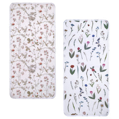 Haakaa changing pad liner in honey blossom top view protecting surfaces during diaper changes.