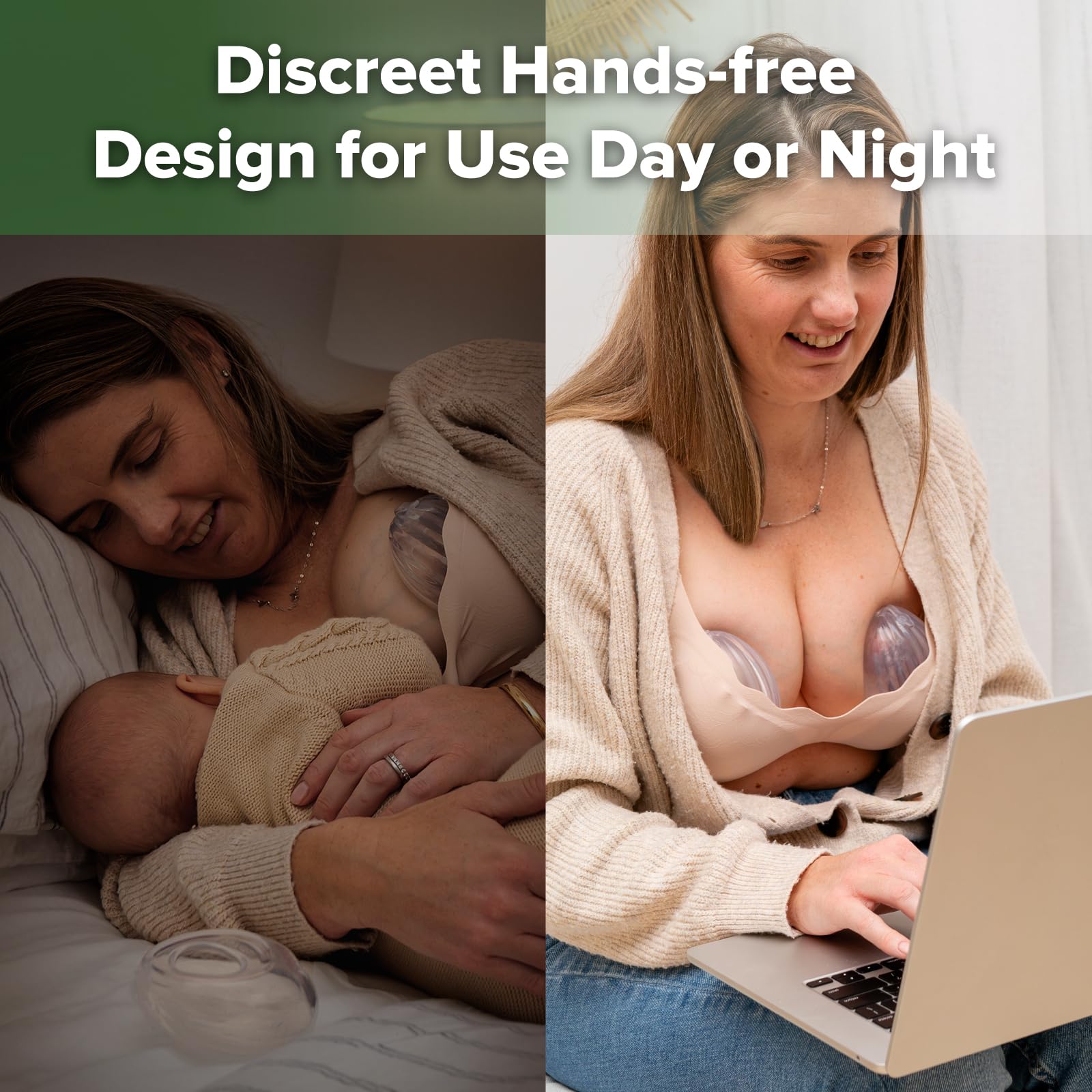 Haakaa discreet wear under clothing for active routines.