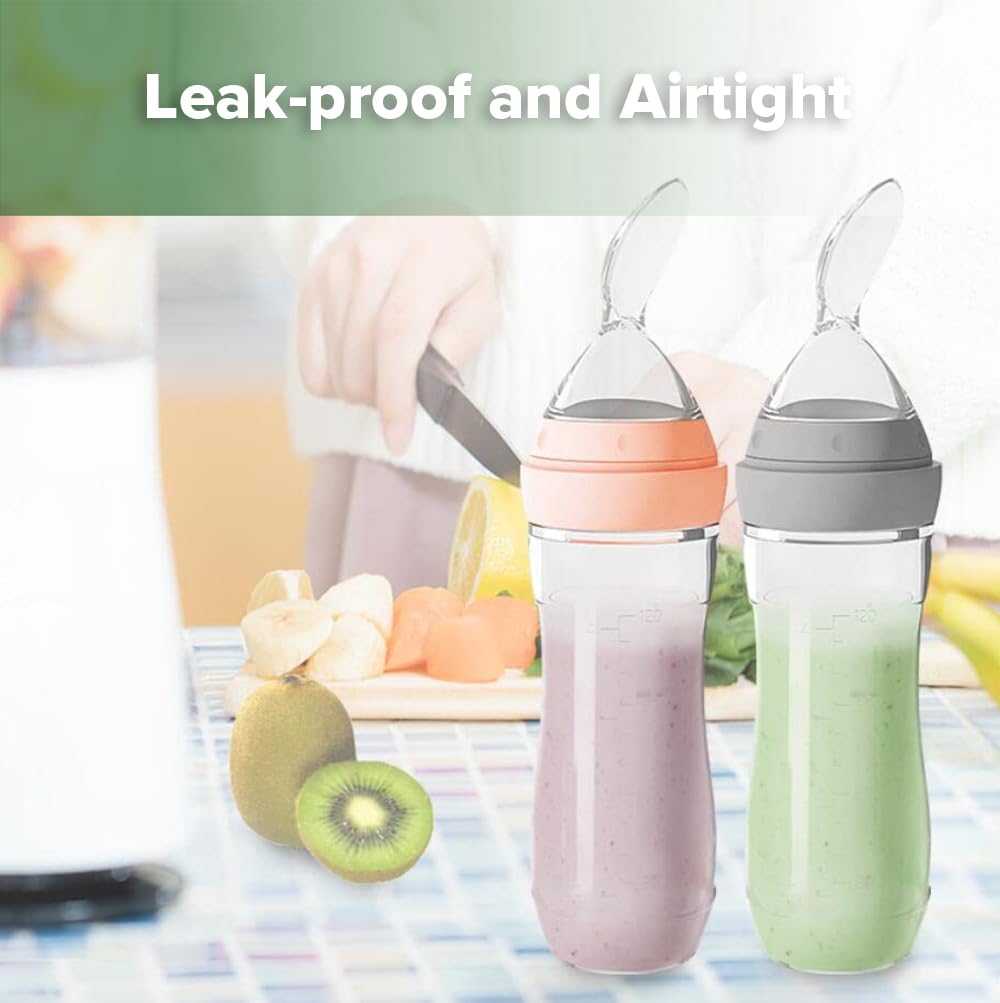 Haakaa 4oz feeder is easy to clean with dishwasher-safe, dismantlable parts.