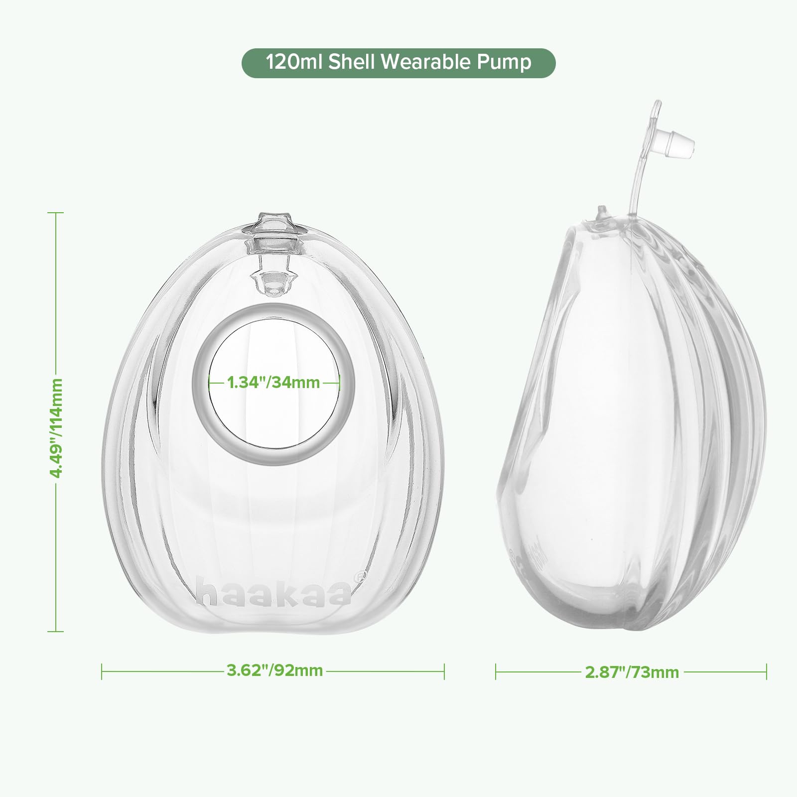 Haakaa easy-clean one-piece design simplifies maintenance.