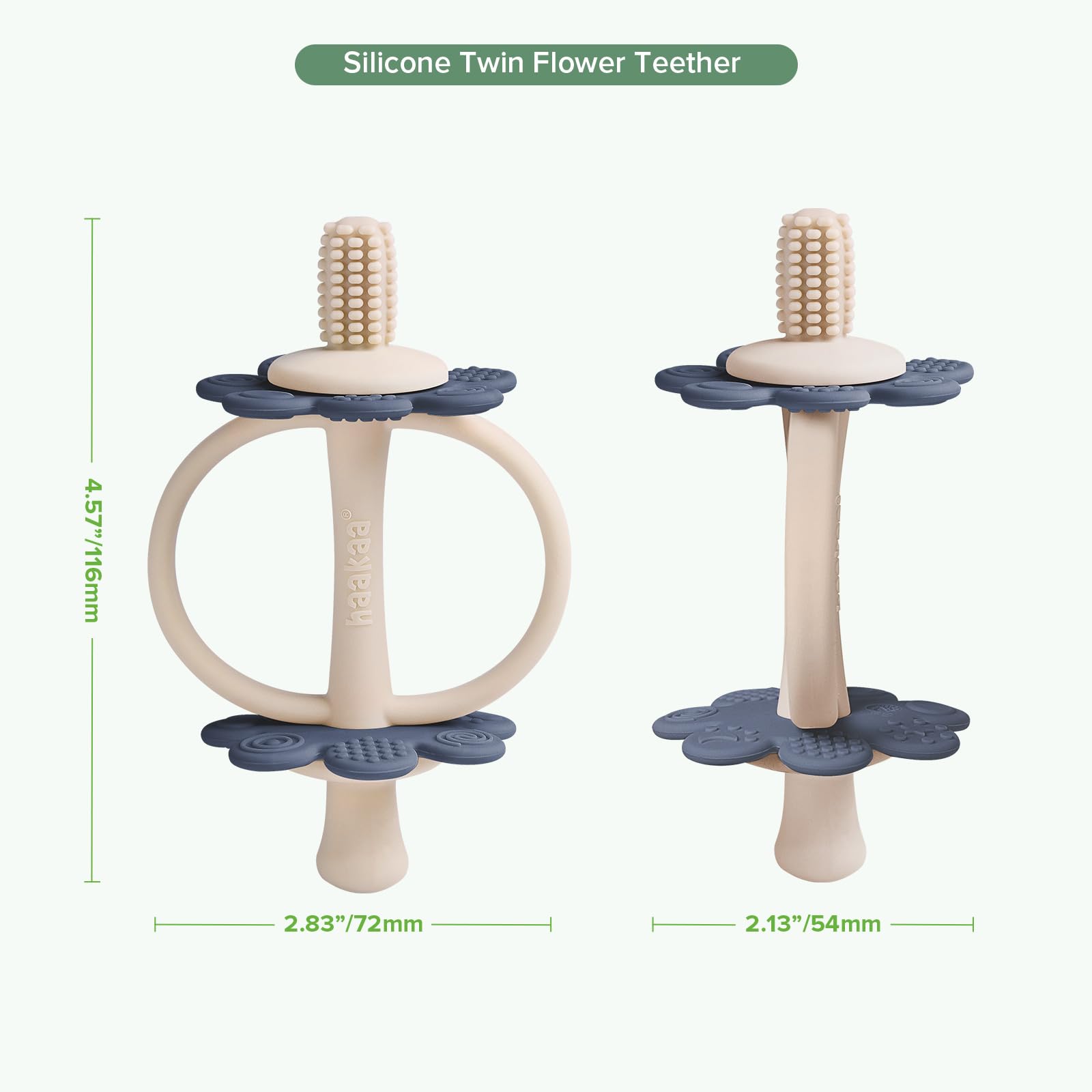 Haakaa teething toy is simple to sterilize between uses.
