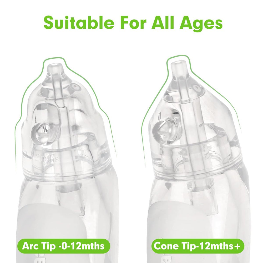 haakaa easy squeeze nasal aspirator, adjustable suction with gentle press