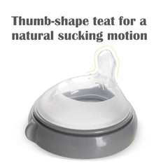 haakaa Gen.3 orthodontic thumb-shaped nipple supports natural latch during transitions.