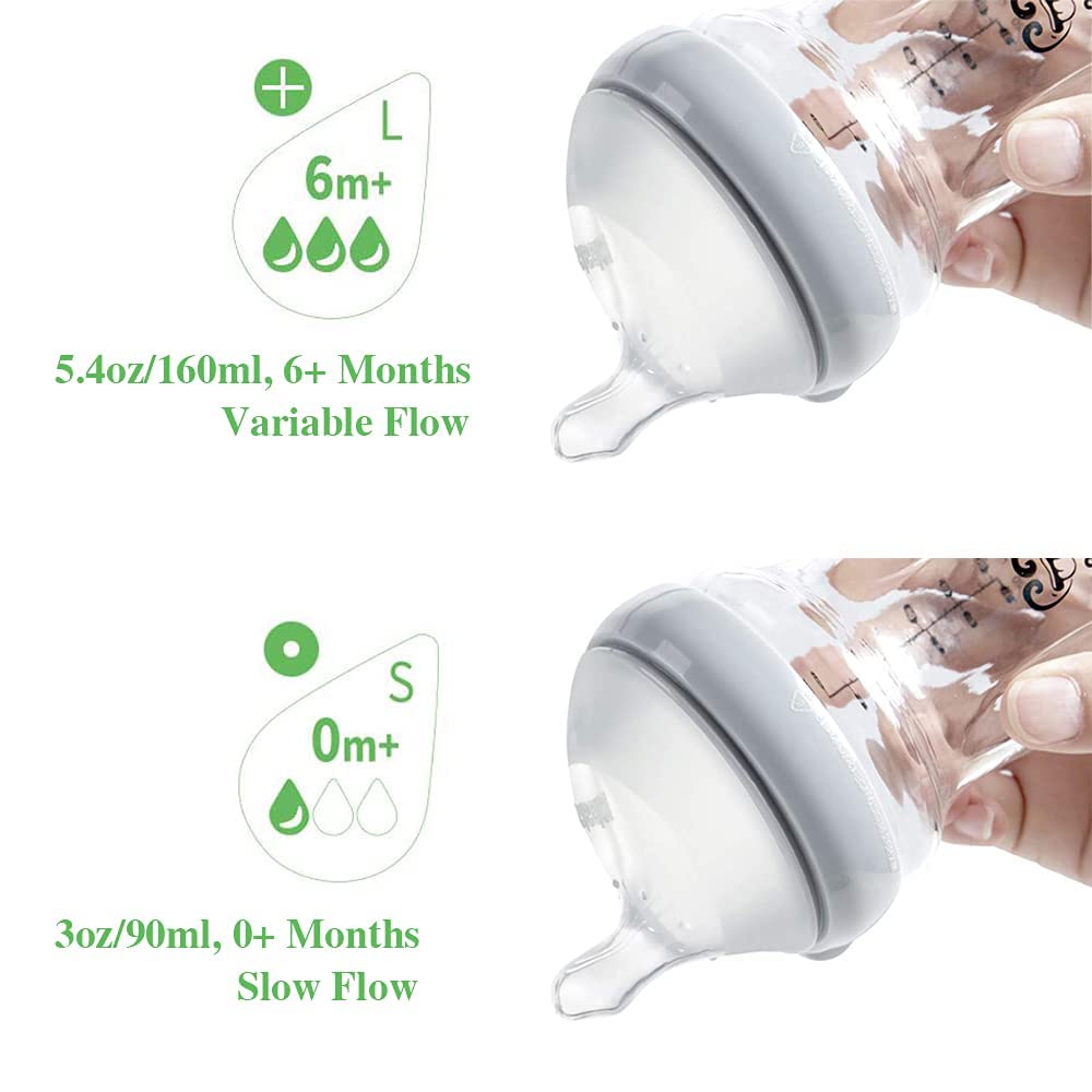 haakaa Gen.3 wide-neck design for easy filling, holding, and cleaning.