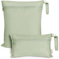 haakaa grass wet bag pair for cloth diapers and swimsuits on the go