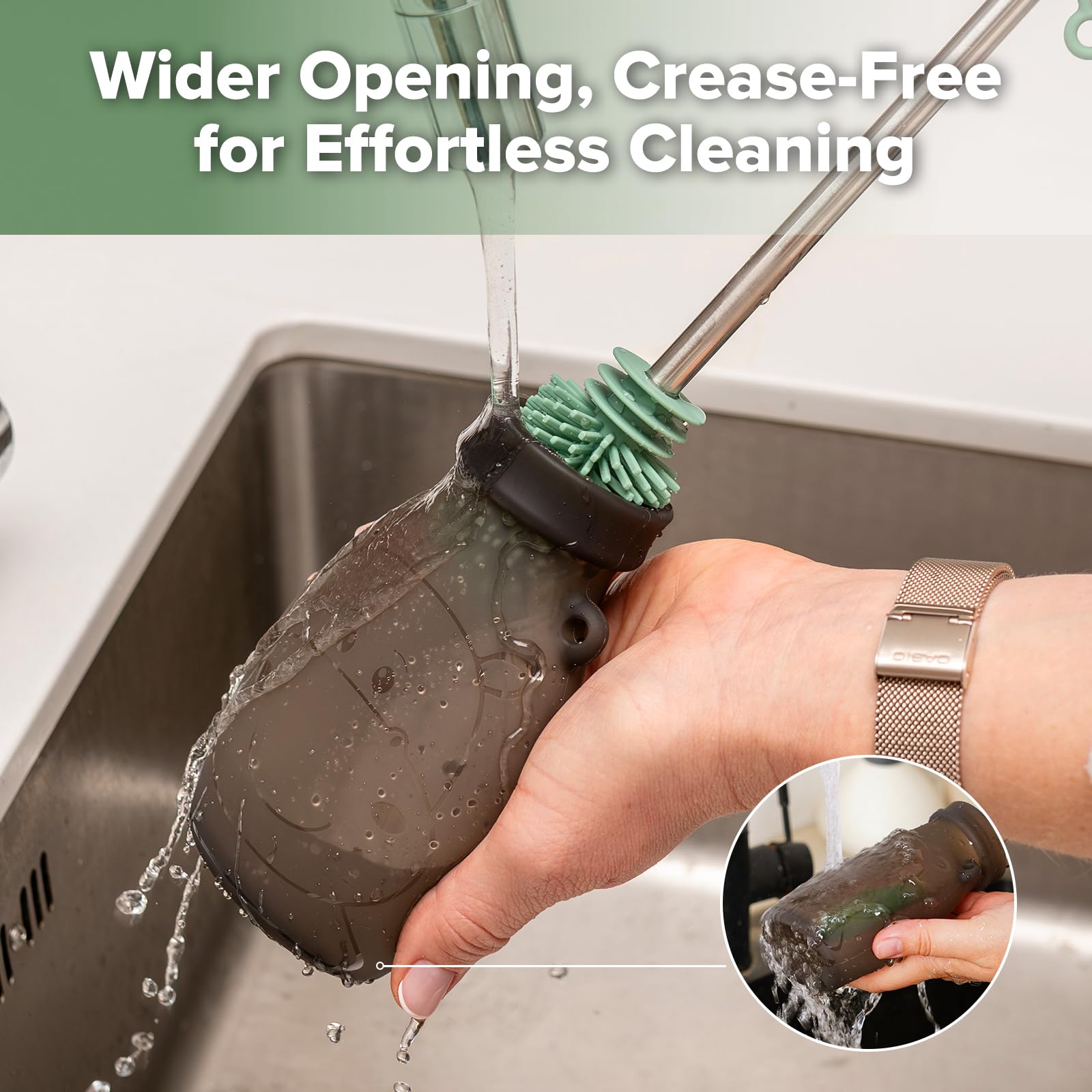 Haakaa Hippo Pouch travel pack keeps snacks organized.