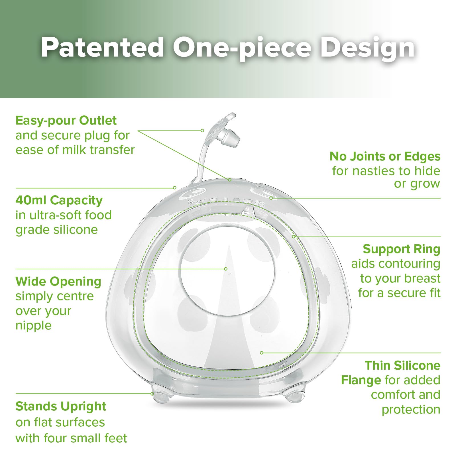 Top plug enables clean transfer to bottles or storage containers.