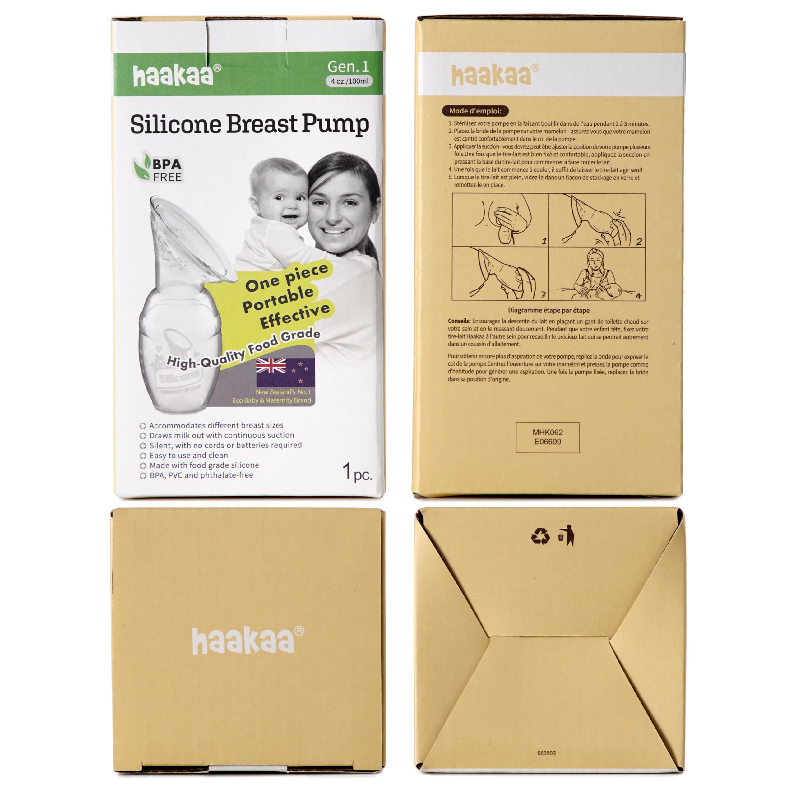 Haakaa let-down capture during nursing with hands-free convenience.