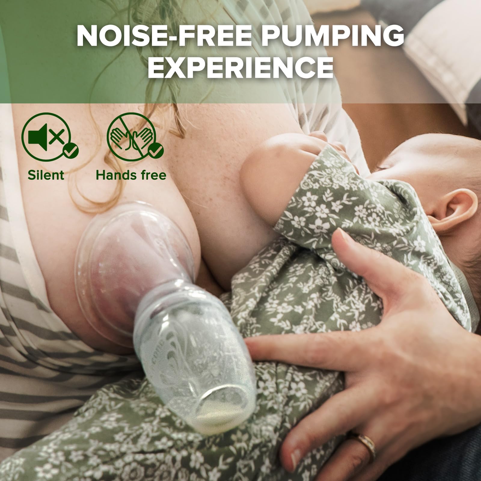 Haakaa lightweight silicone pump, ready for daily express sessions.