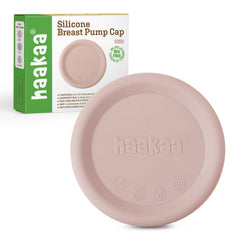 Haakaa cap blush spill-proof edge shields milk from spills during pumping