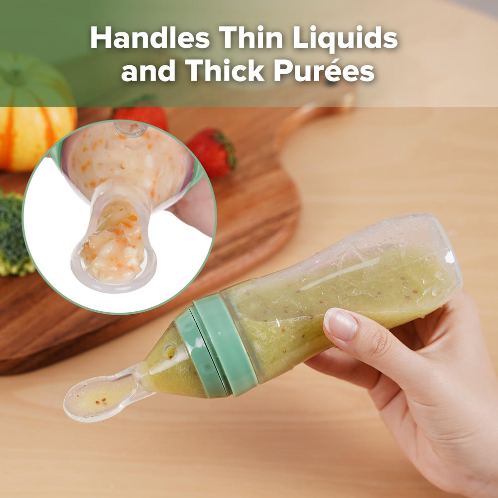 Haakaa baby mealtime idea: fresh food feeding with controlled flow