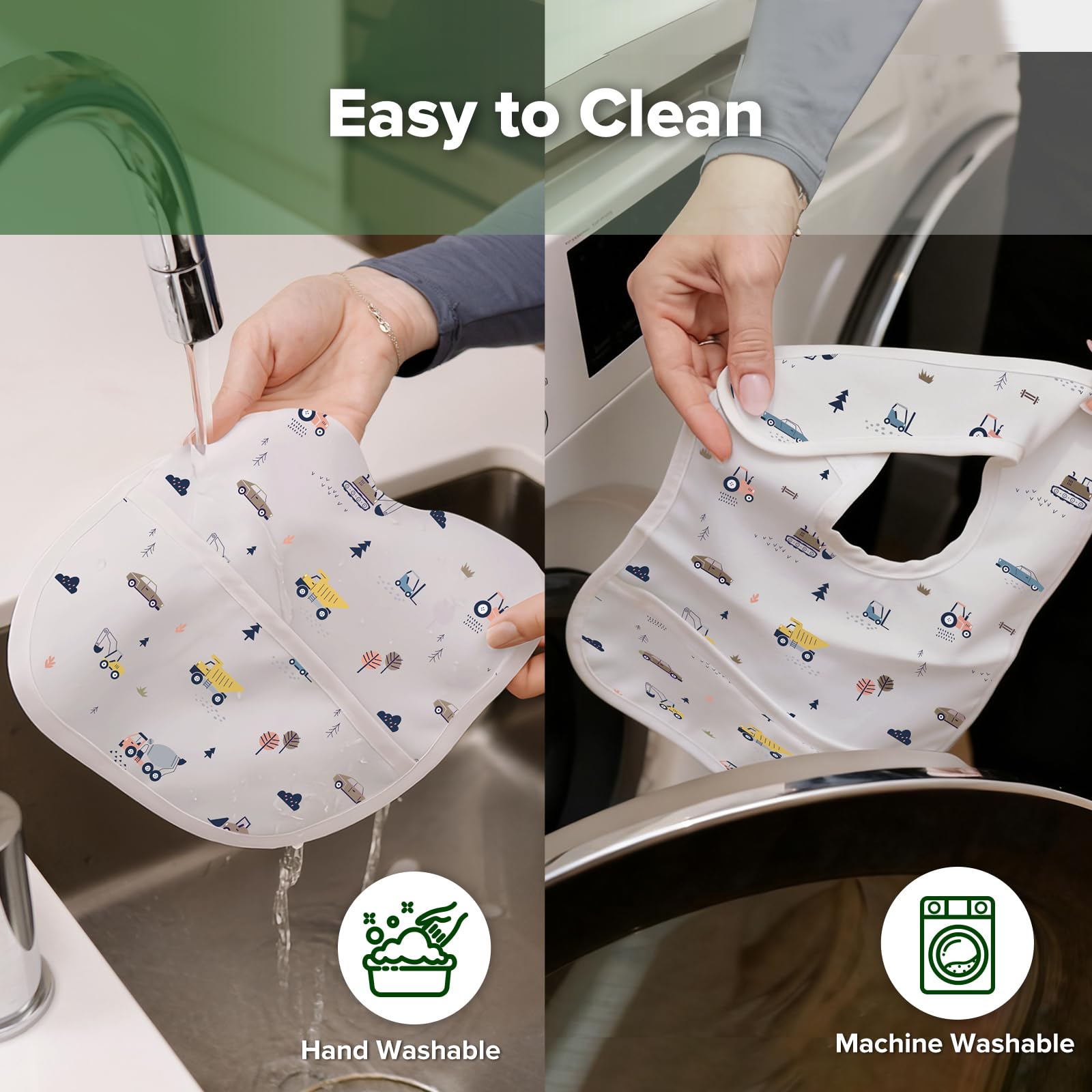haakaa Mess Proof Baby Bib 2-pack offers value for growing toddlers.