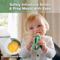 Haakaa mini freezer nibble tray for frozen breast milk and purees