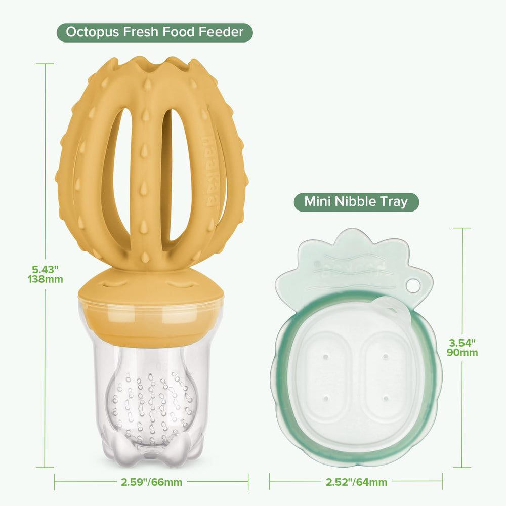 Haakaa mustard color set displayed for stylish, kid-friendly mealtimes.