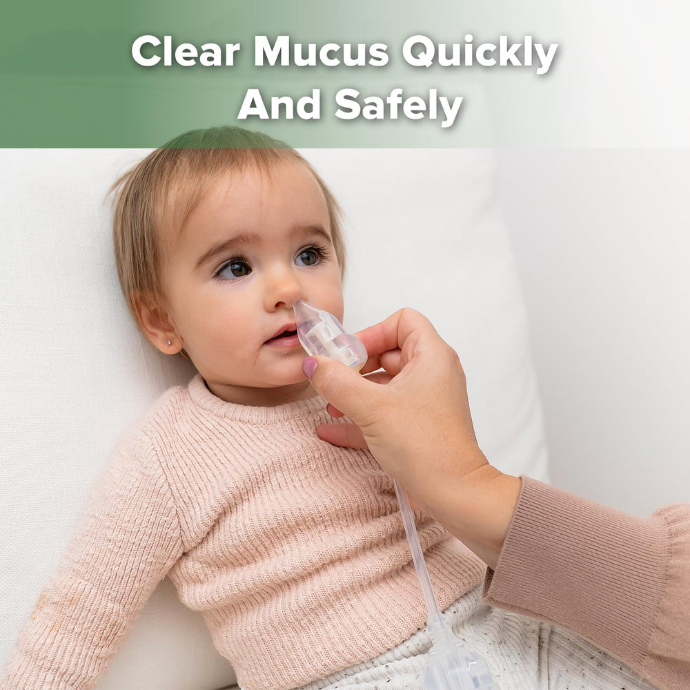 Haakaa nasal aspirator anti-backflow valve prevents backflow for hygienic use.