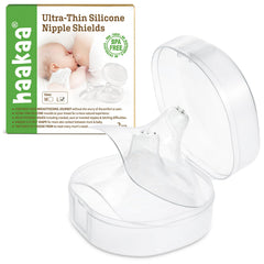 haakaa nipple shields ultra-thin 24mm close-up for comfortable feeding.
