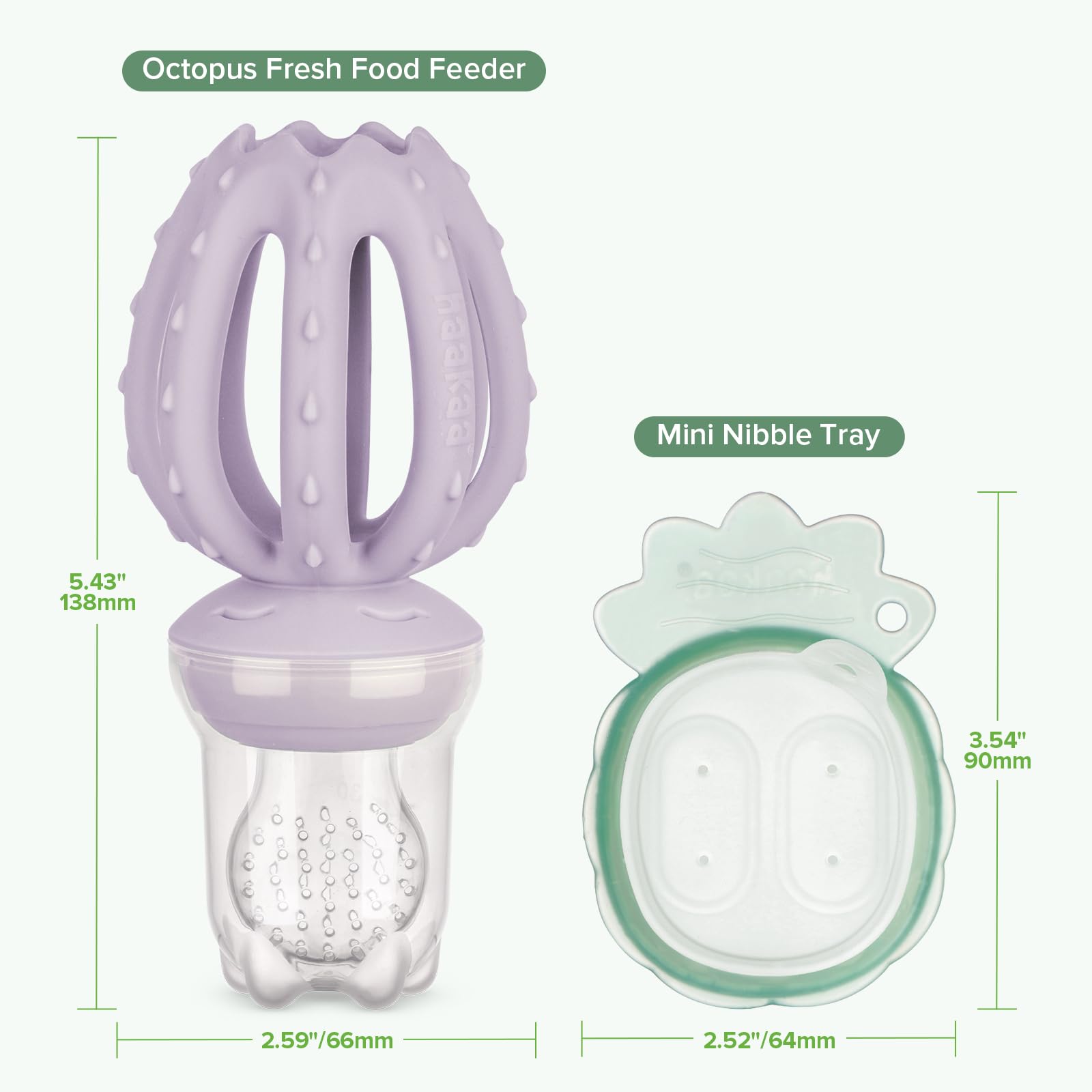 Haakaa Octopus combo supports self-feeding while cooling snacks for tender gums.