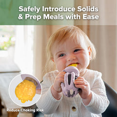 Haakaa Octopus popsicle mold freezes breast milk or puree into soothing cold treats.