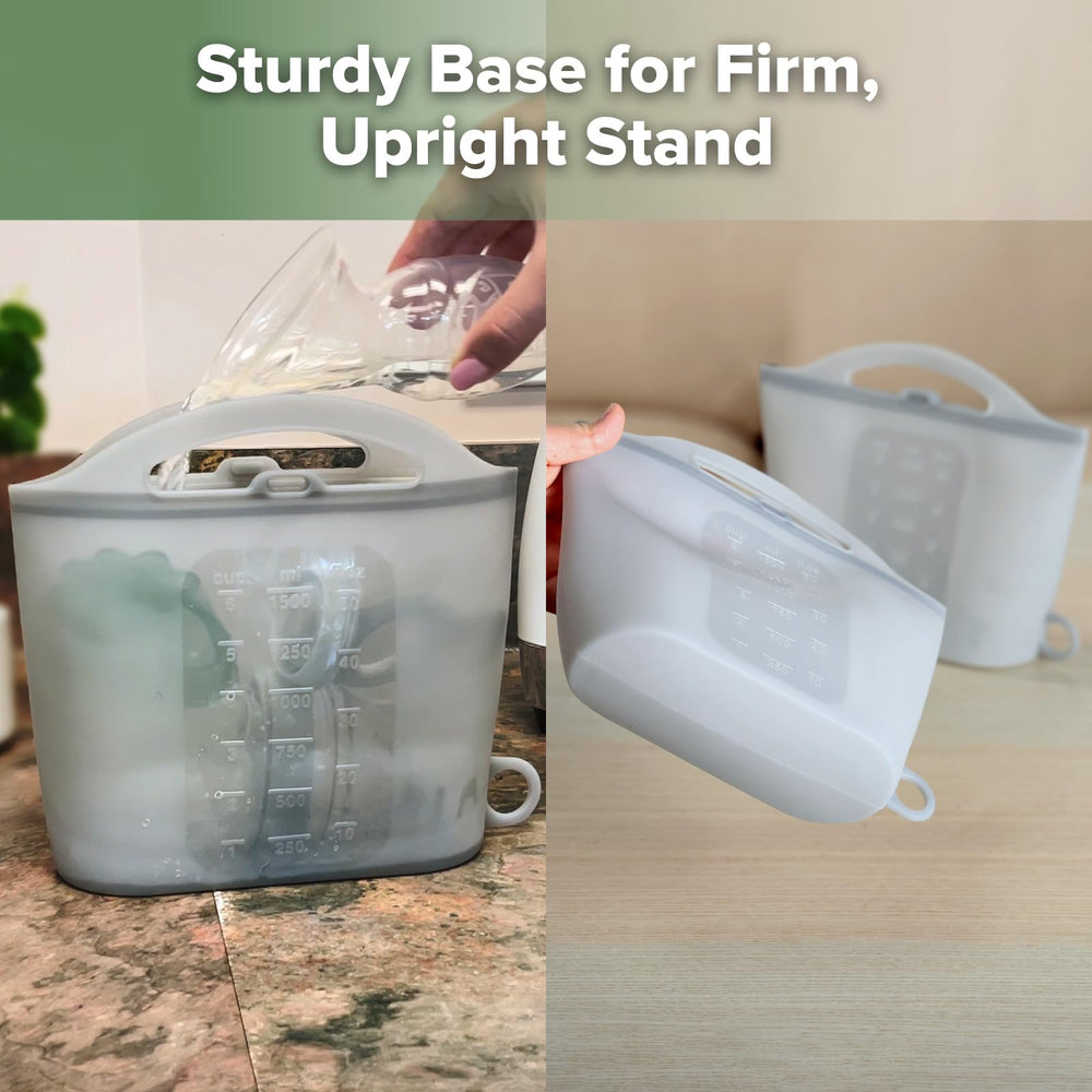 Haakaa On-The-Go sterilizer bag is dishwasher-safe for easy cleaning.
