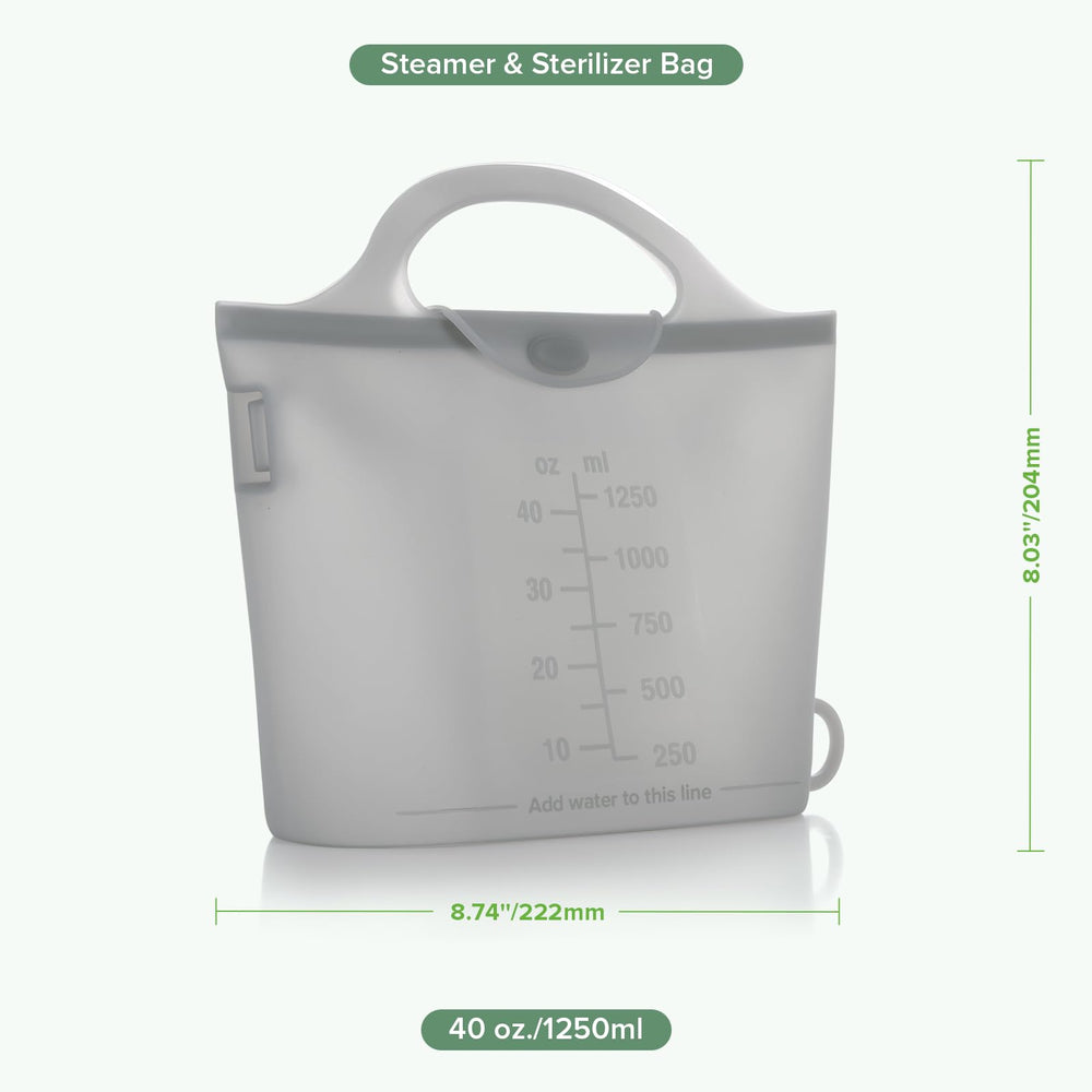 Haakaa On-The-Go microwave-safe bag enables quick steaming