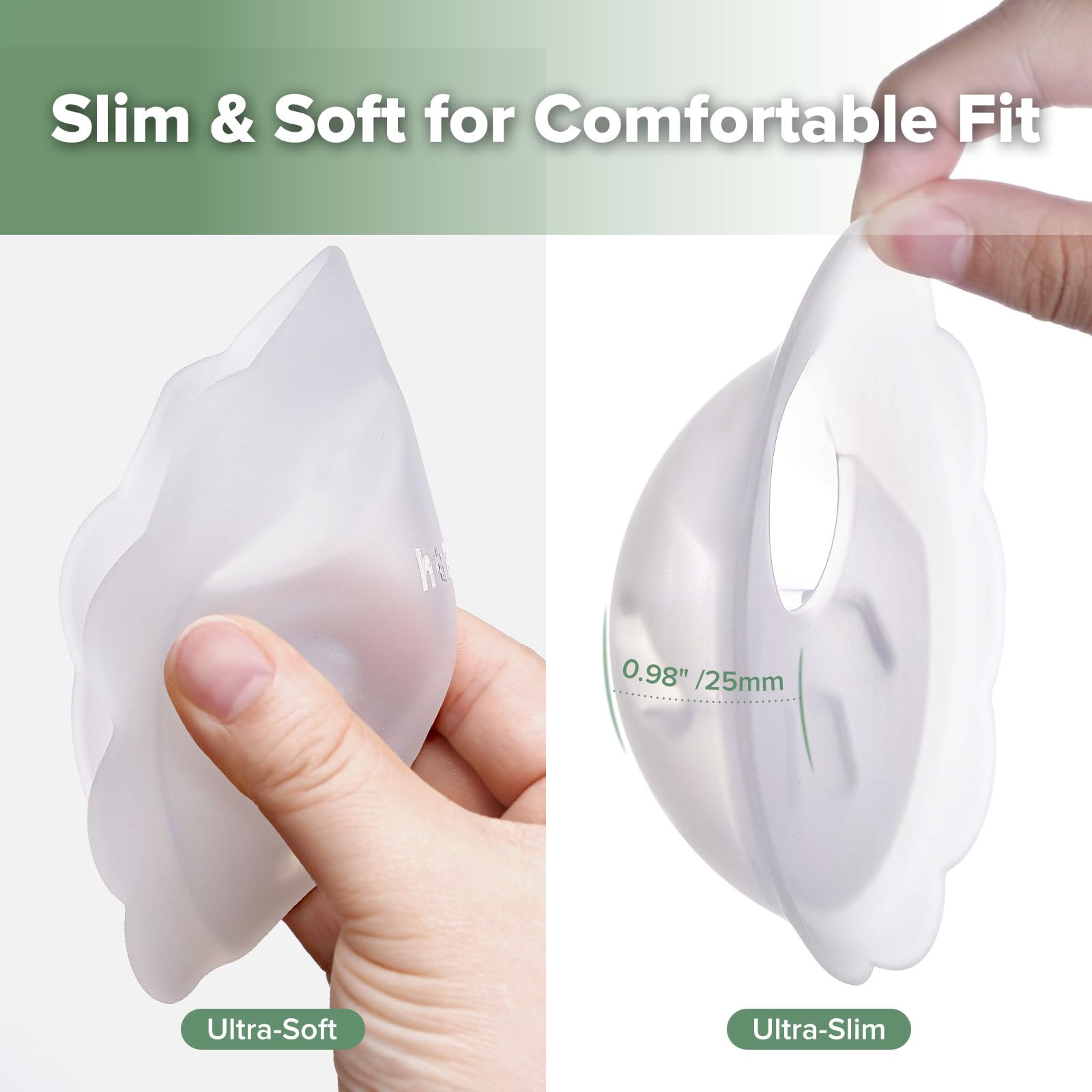 Haakaa Petal Soft captures up to 1 oz per side for efficient collection.
