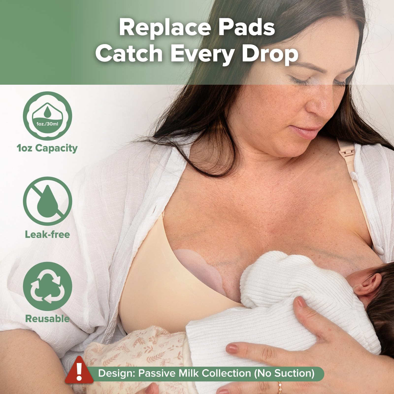 Haakaa Petal Soft silhouette shown under clothing for discreet use.