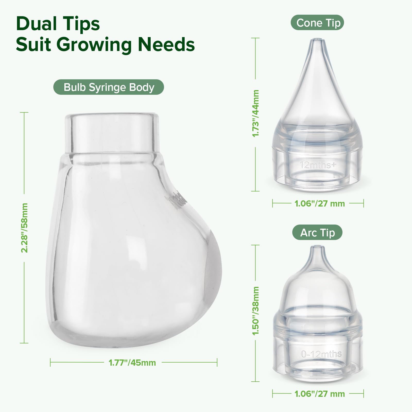 Haakaa portable design for home or on-the-go nasal care.