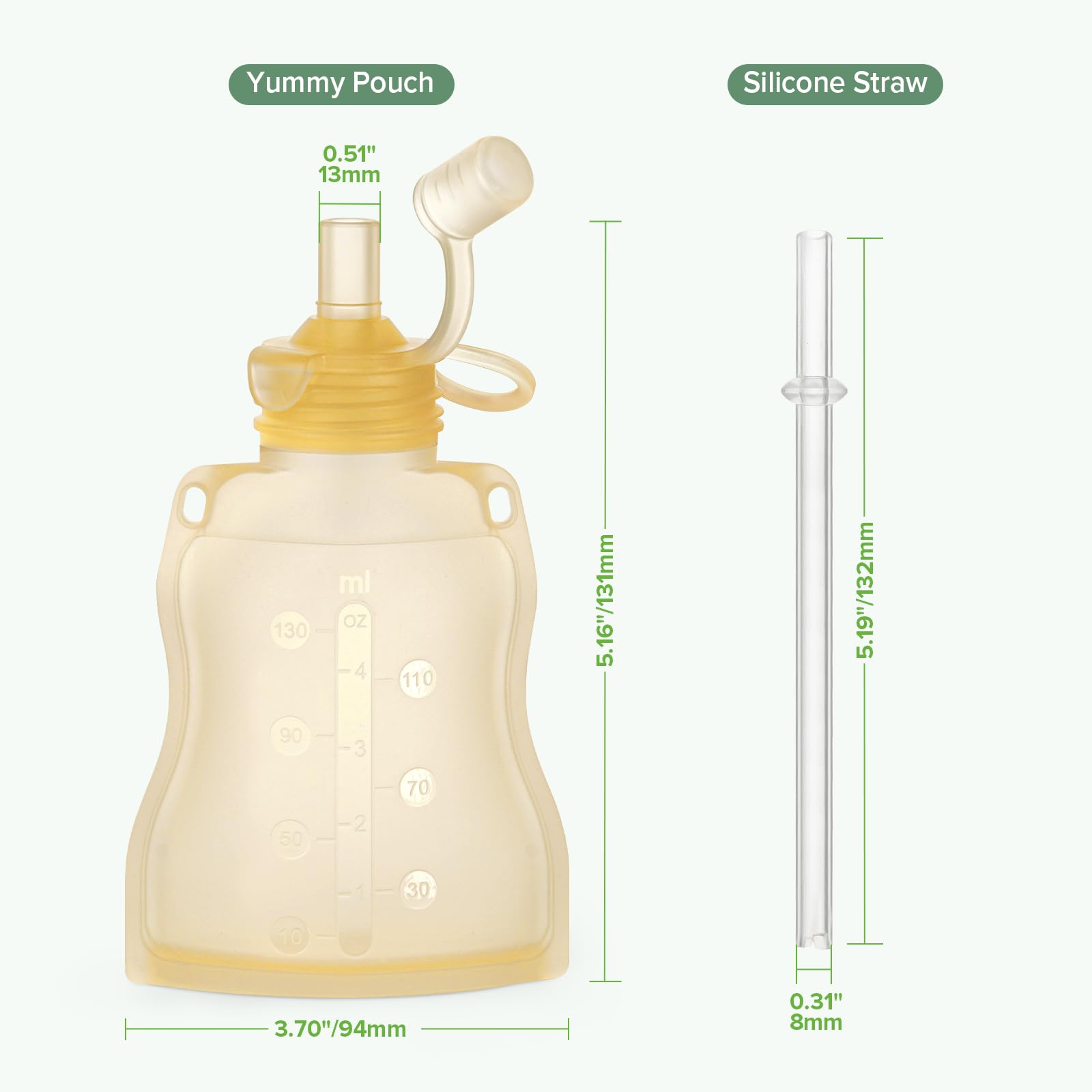 Haakaa Pouch compatible with milk storage attachments for growing needs.