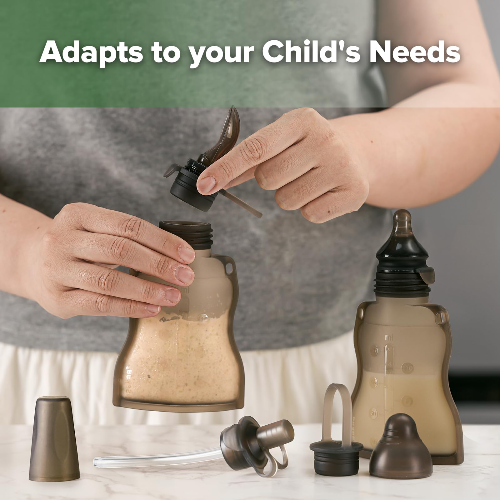 Haakaa pouch works with Haakaa attachments for growing needs.