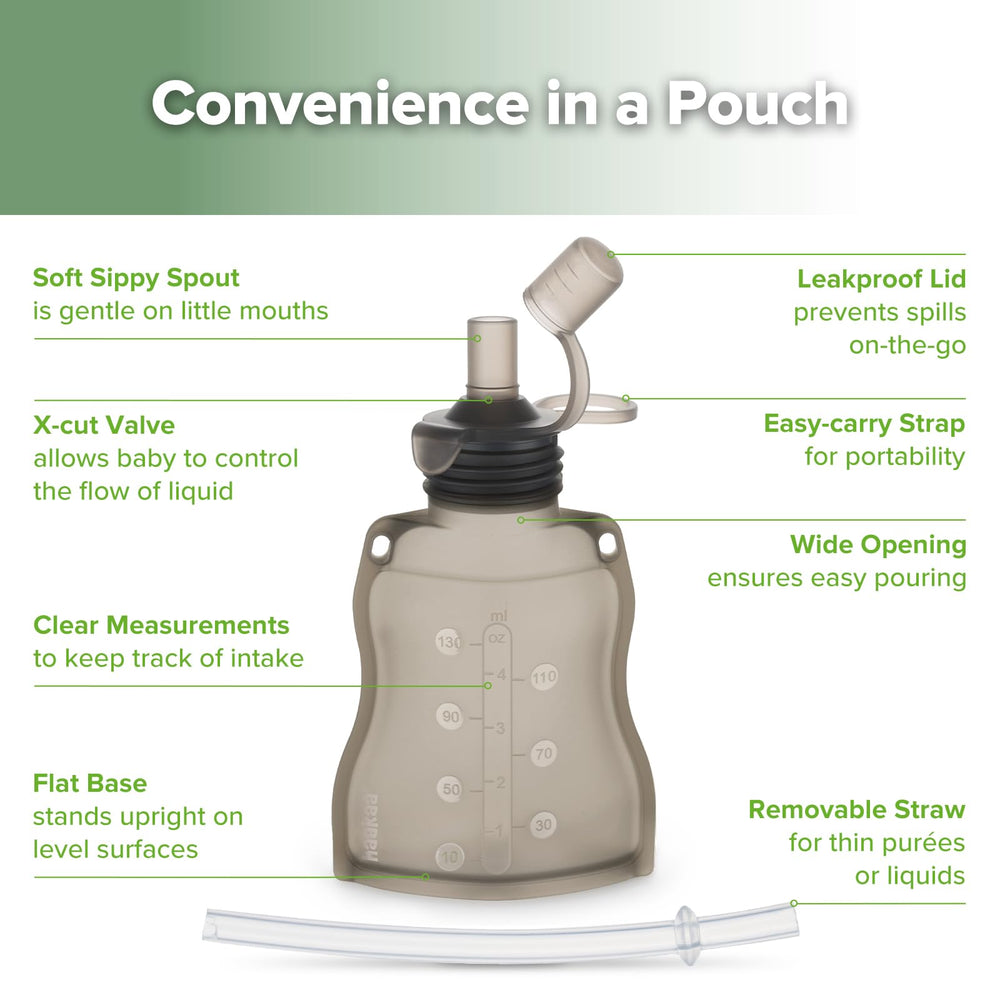 Haakaa pouch is easy to clean thanks to single-piece silicone.