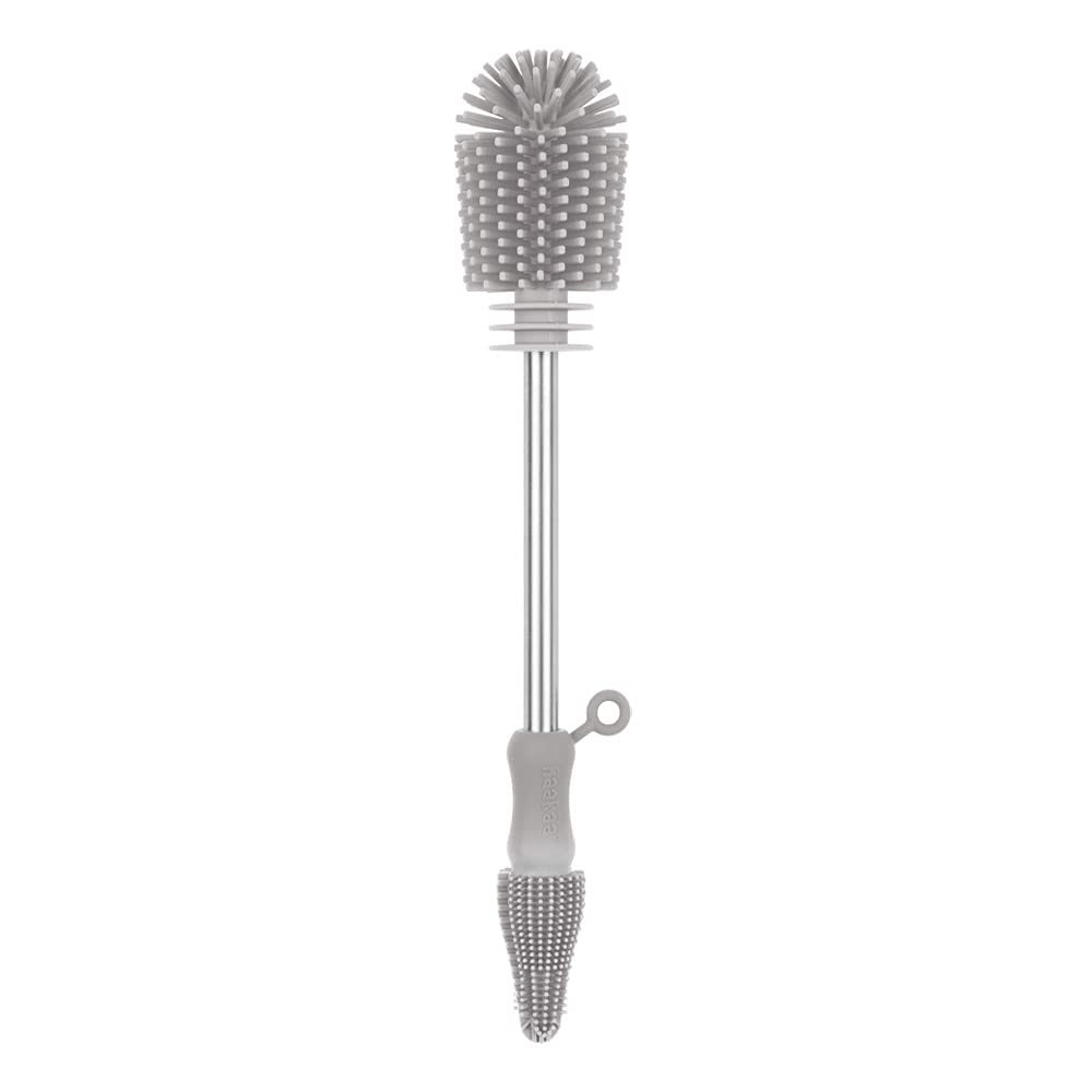 Haakaa Silicone Cleaning Brush Kit kitchen use; versatile for jars and cups.